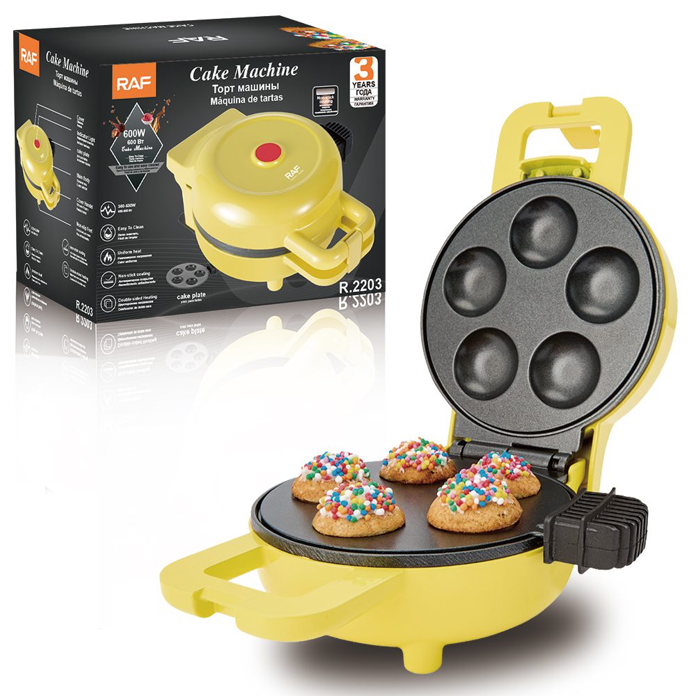 MAQUINA DE 5 MINI CUPCAKES 600W RAF R.2203