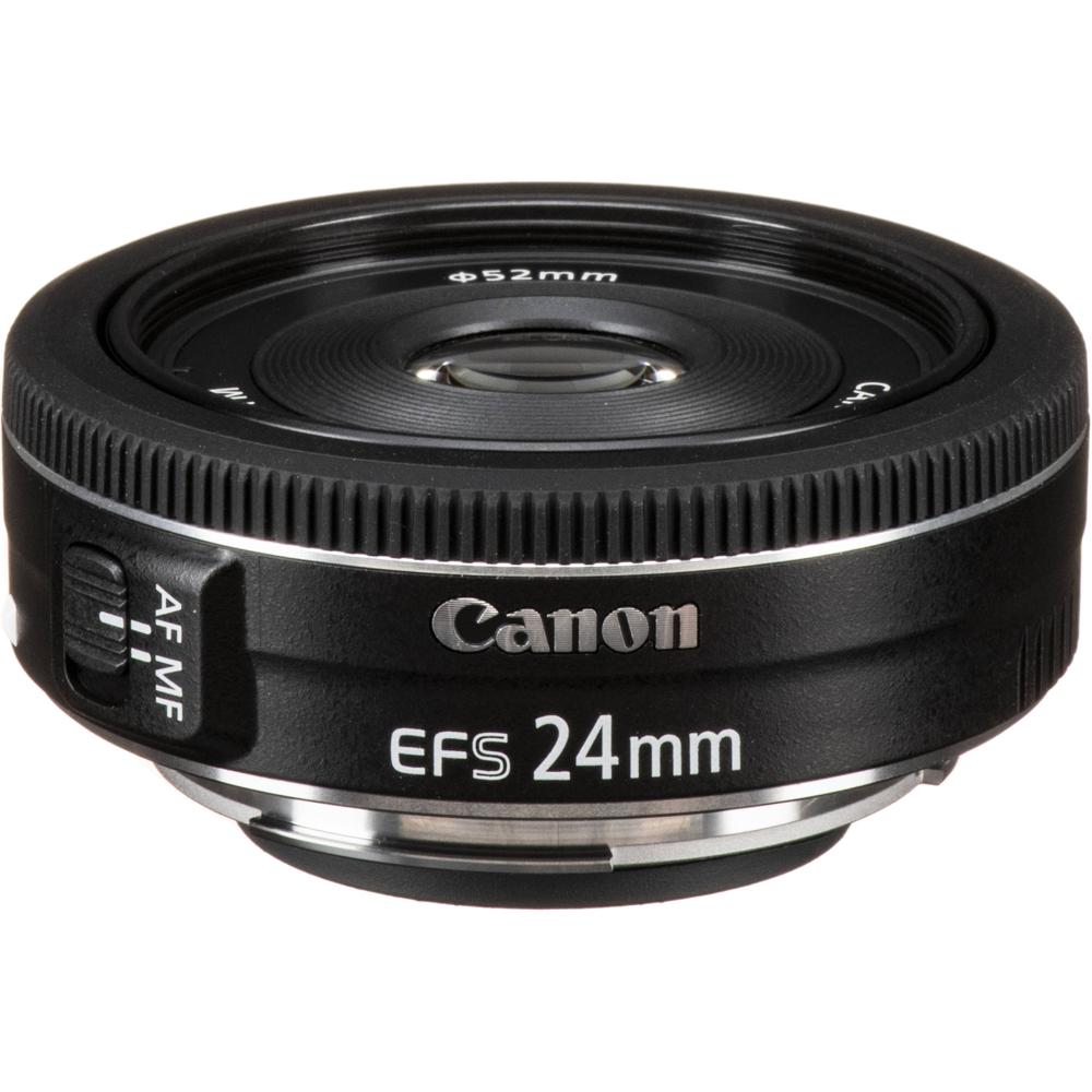 Canon EF-S 24mm f/2.8 STM Lens - Objetivo Pancake, Abertura f/2.8, Montura EF-S, Elemento