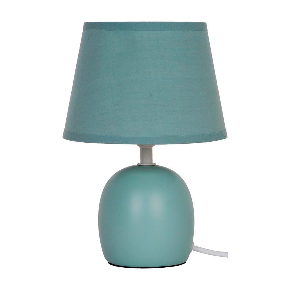Lámpara de Mesa Cerámica Poki Verde 25cm Inspire