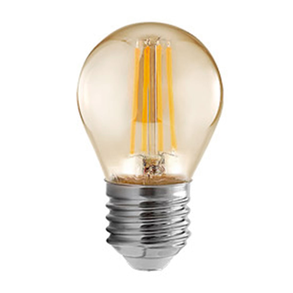 Foco G45 led de filamento 5W cálida E27 Lightech