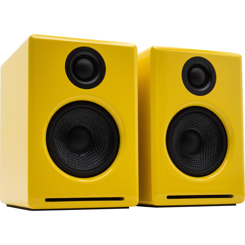 Audioengine A2+ Altavoces Bluetooth Inalámbricos Limoncello, 20W RMS, 24-Bit DAC, Conexio