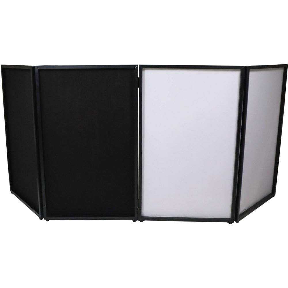 ProX Facade DJ Cuatro Paneles Plegables con Scrims y Bolsas de Transporte - Color Negro/Bl