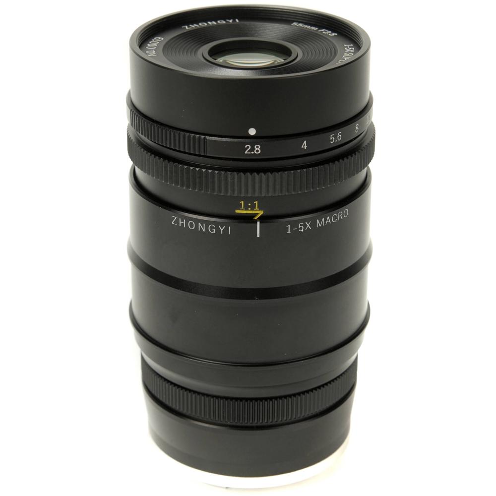 Mitakon Zhongyi 55mm f/2.8 1-5x Macro Lens para Canon RF - Lente Macro de Enfoque Manual c