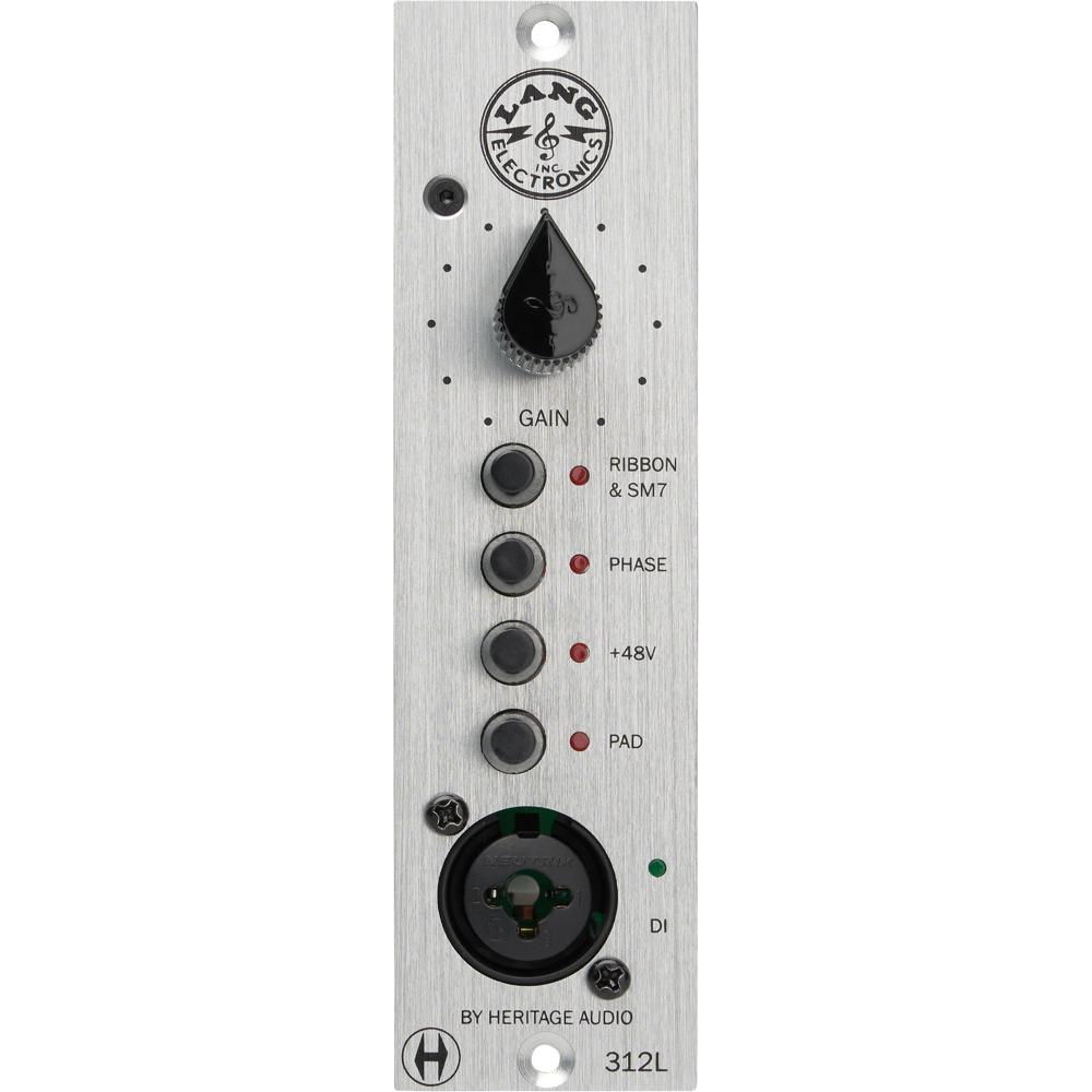Heritage Audio Lang 312L Mic Preamp 500 Series con 90 dB de Ganancia, Entrada Combo XLR-1/