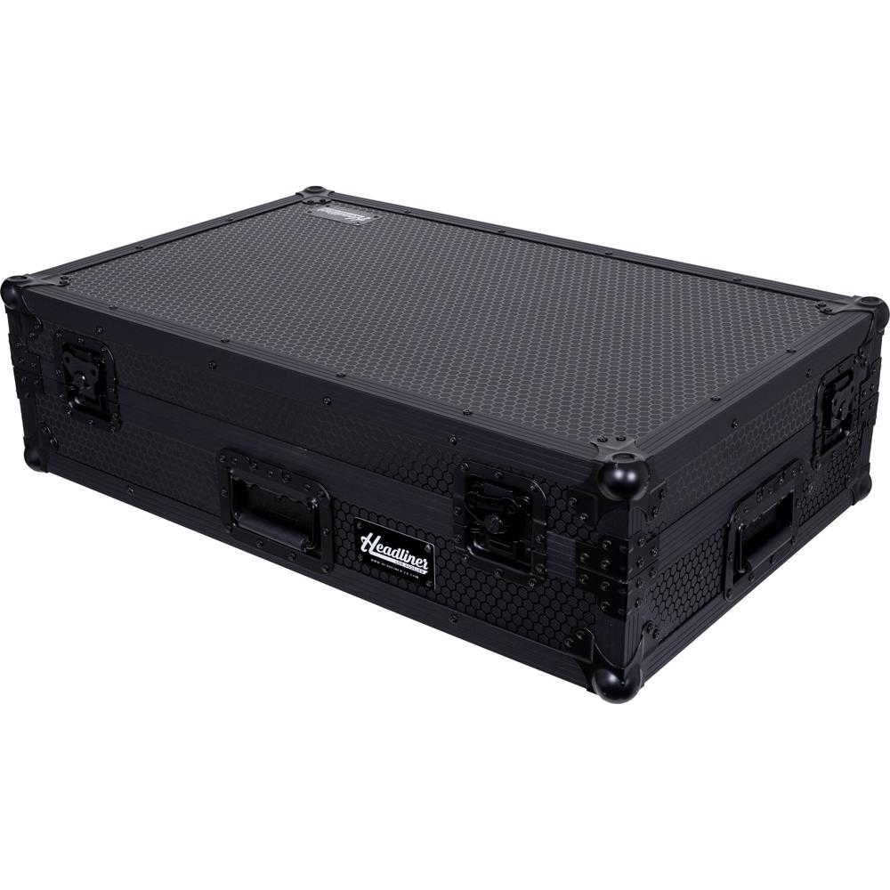 Headliner Flight Case Rane System One con Plataforma para Laptop y Ruedas, Pitch Black