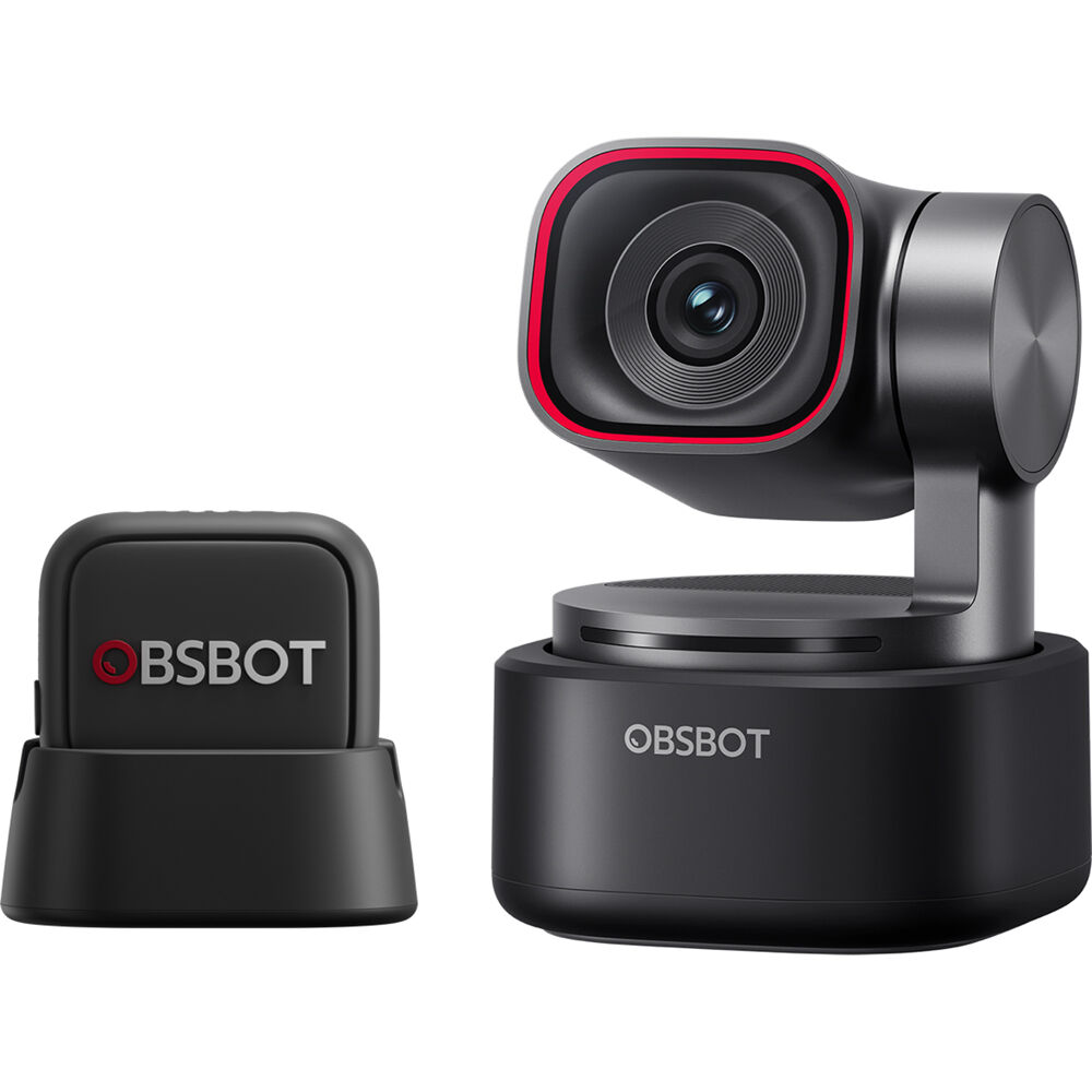 OBSBOT Tiny 3 Webcam 4K con Micrófono Inalámbrico VOX SE y Base de Carga