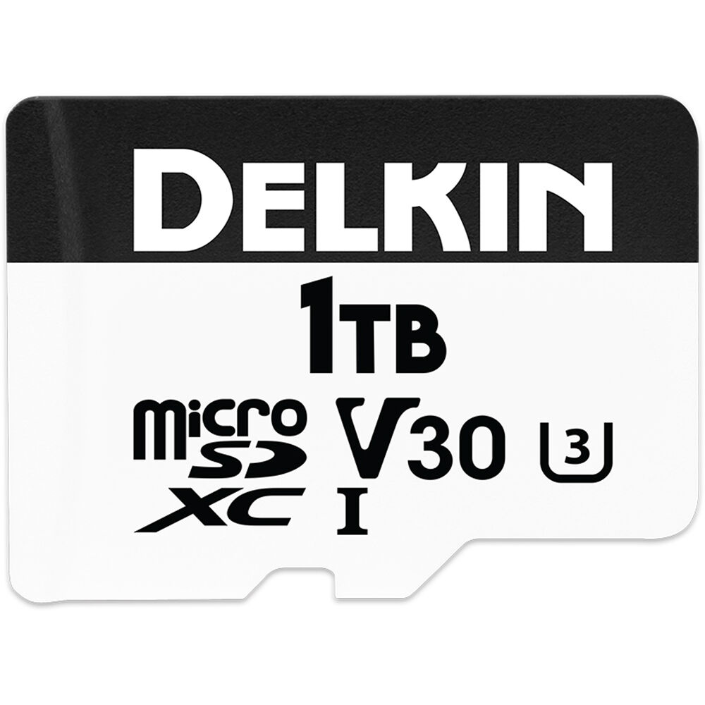 Delkin Devices microSDXC 1TB Drone UHS-I V30 - 195 MB/s lectura, 160 MB/s escritura, inclu