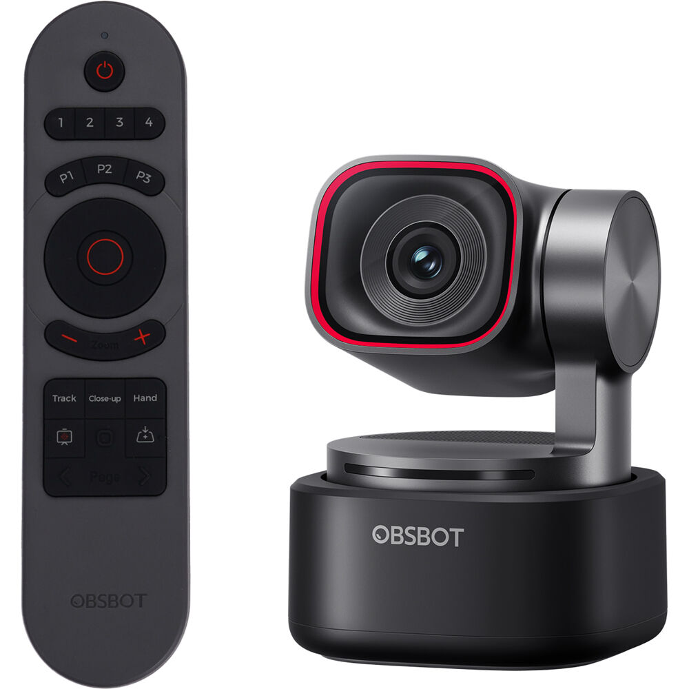 OBSBOT Tiny 3 Webcam 4K con Control Remoto Inteligente