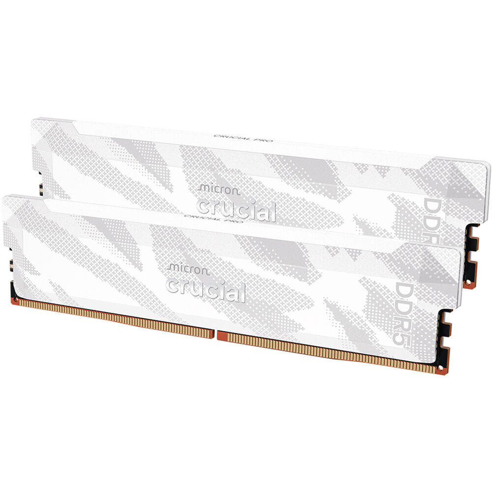 Crucial Memoria DDR5 32GB Pro 6400 MHz (2 x 16GB) Unbuffered, Color Blanco