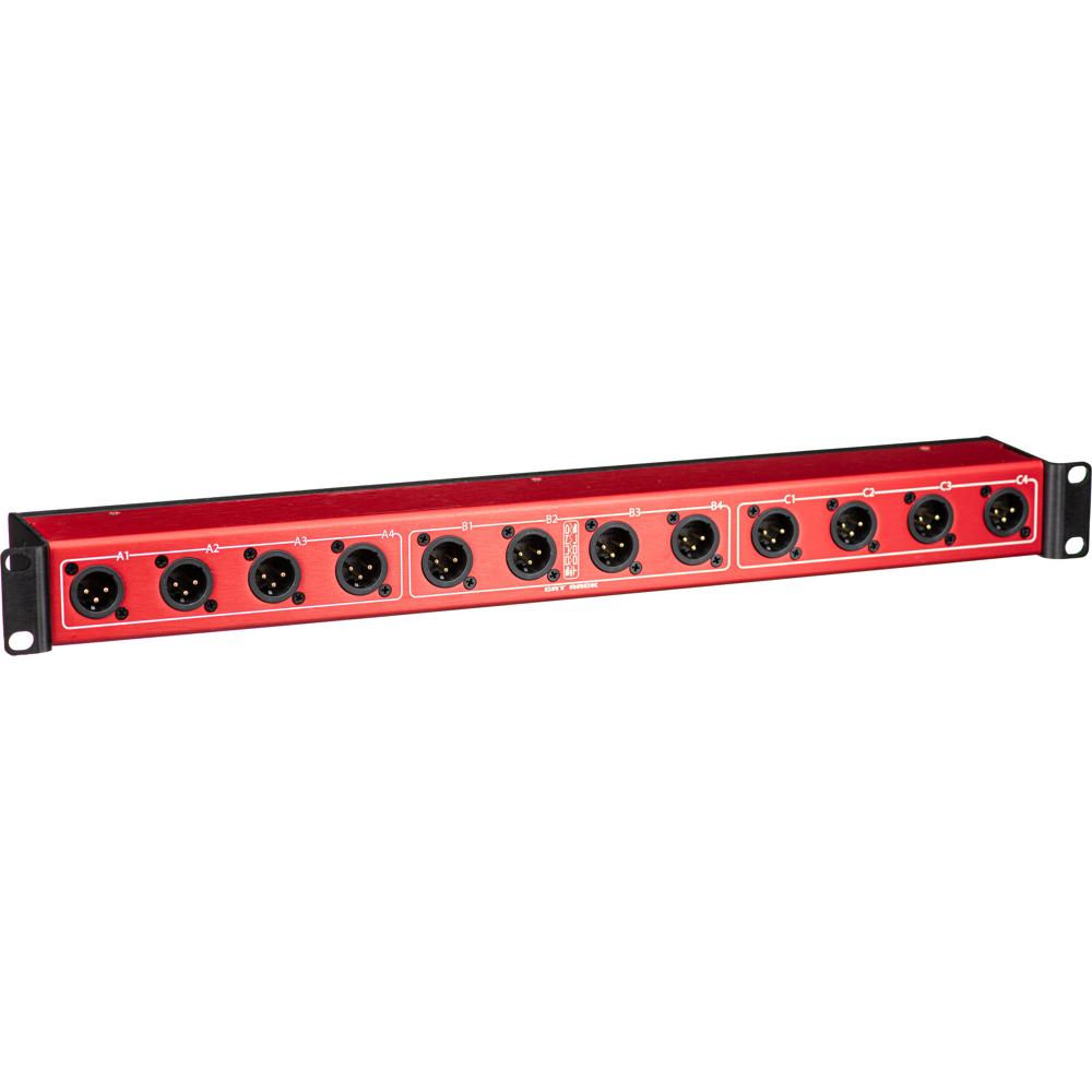 SoundTools CAT Rack 12-Channel - Caja de escenario rackeada con 12 entradas XLR y 3 etherC