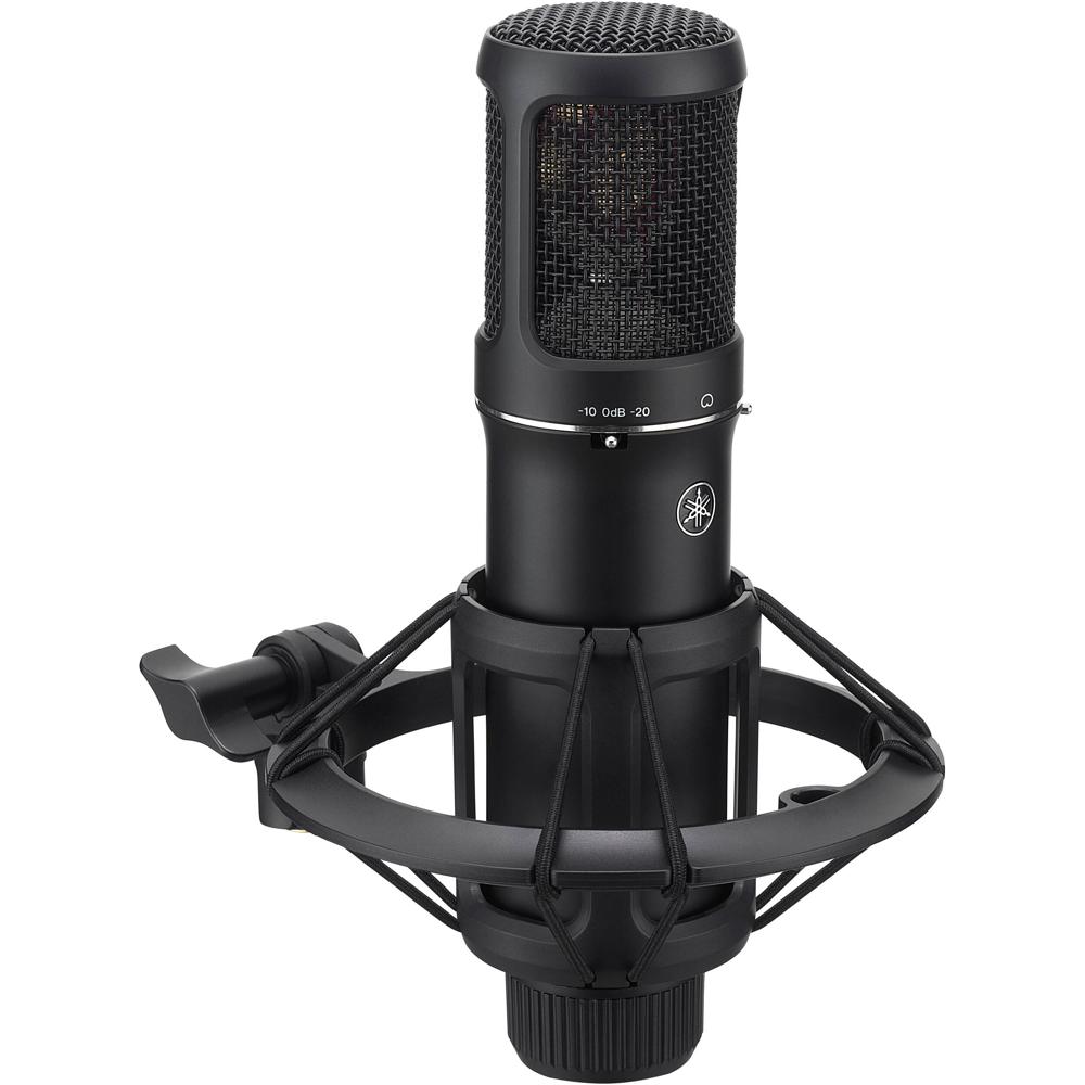 Yamaha Micrófono Condensador Cardioide YCM705 1"" Diafragma Dorado, Filtro de Corte Bajo,