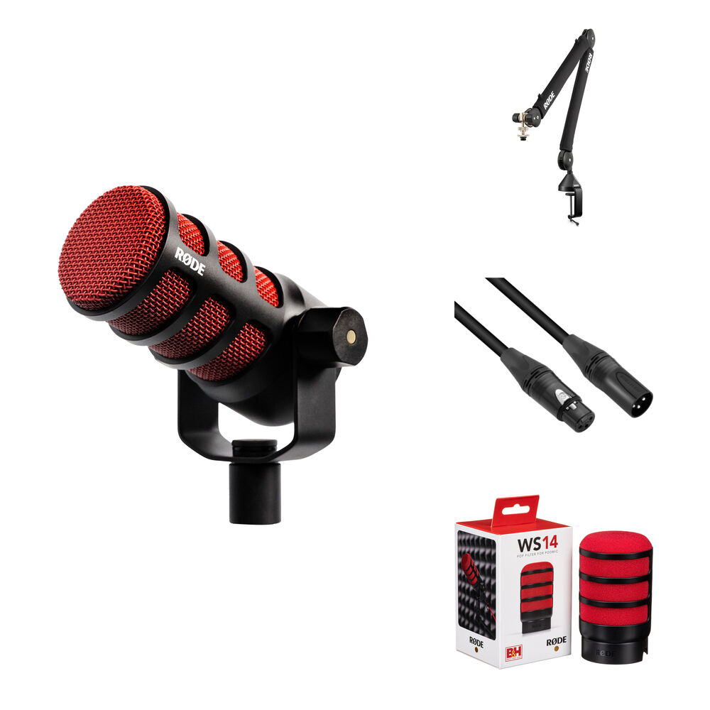 RODE PodMic Micrófono Dinámico para Podcasting Edición Especial 50 Aniversario con Braz