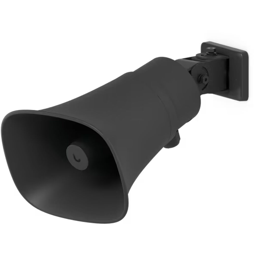 Ubiquiti UniFi Protect AI Horn Speaker 120 dB IP66 Negro - Altavoz de Pared o Poste con Mo