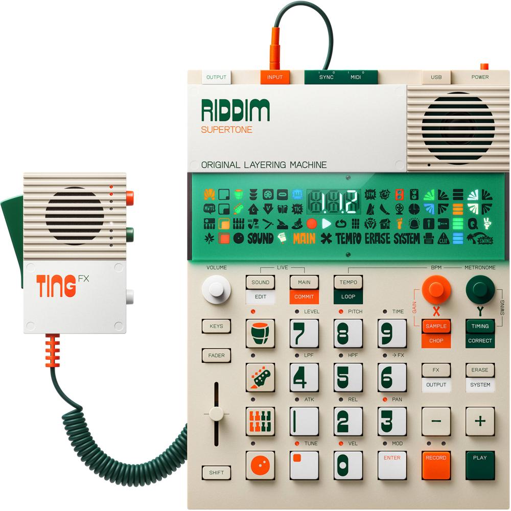 teenage engineering EP-40 RIDDIM Sampler Composer + EP-2350 TING Mic Kit - 12 Voces Estér