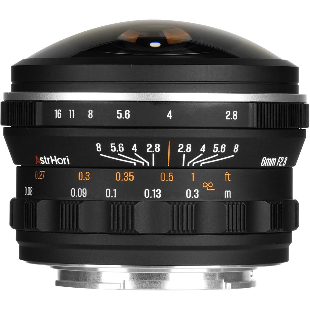 AstrHori 6mm f/2.8 Fisheye Lens para Sony E - Ultra Gran Angular, Enfoque Manual, 220° de