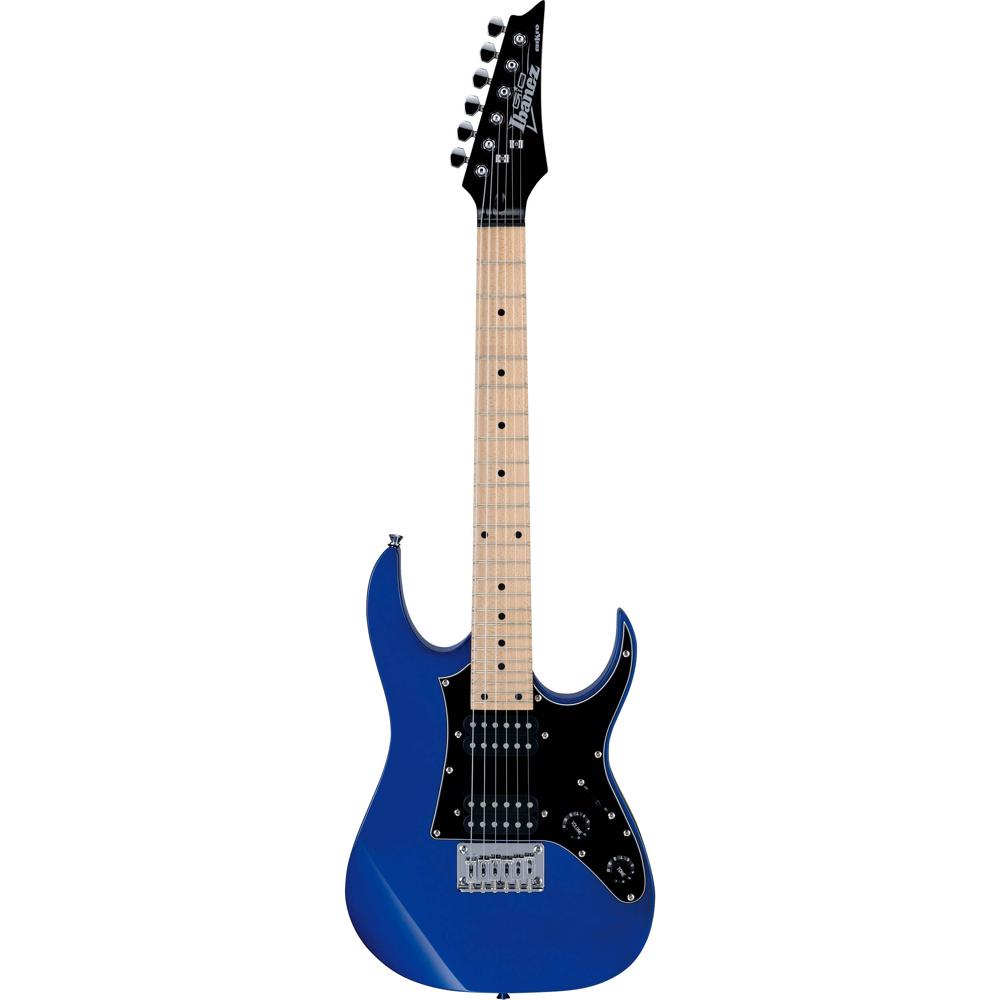 Ibanez Guitarra Eléctrica GRGM21M miKro Jewel Blue, Cuerpo de Basswood, Mástil de Arce,