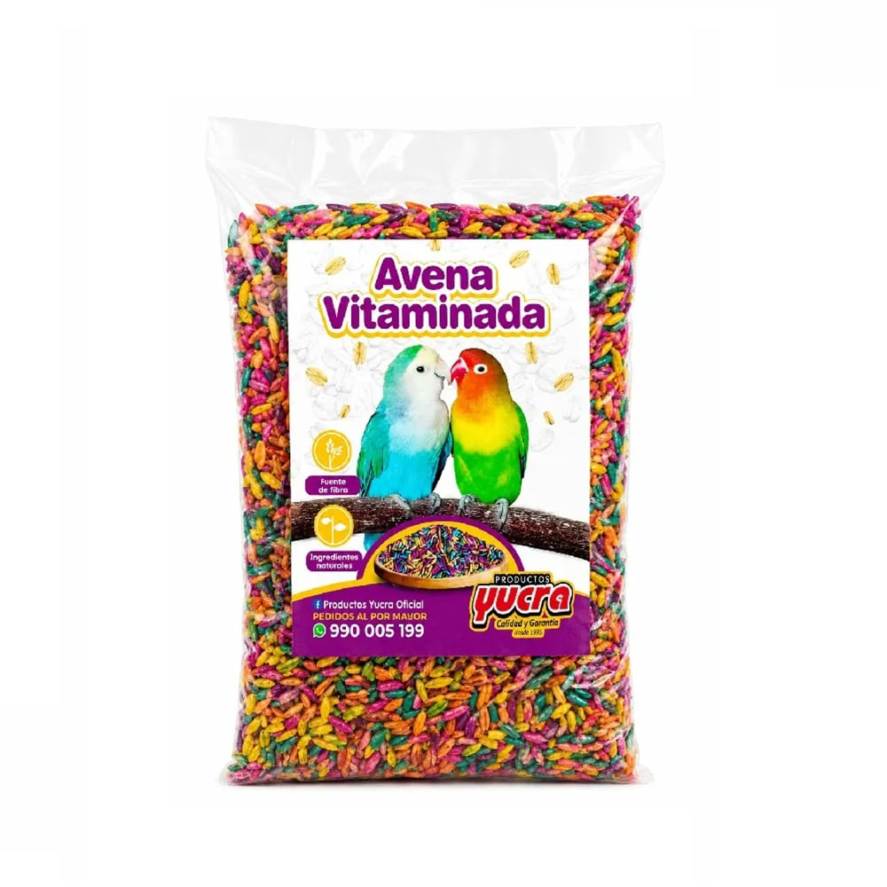 Alimento Para Aves Avena Vitaminada Natural X 250 Gramos