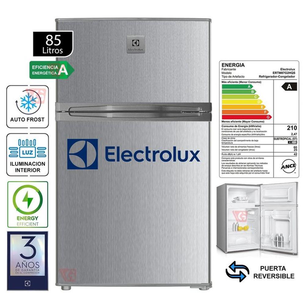 Frigobar 85Lts Doble Puerta ERTM87G2HQS