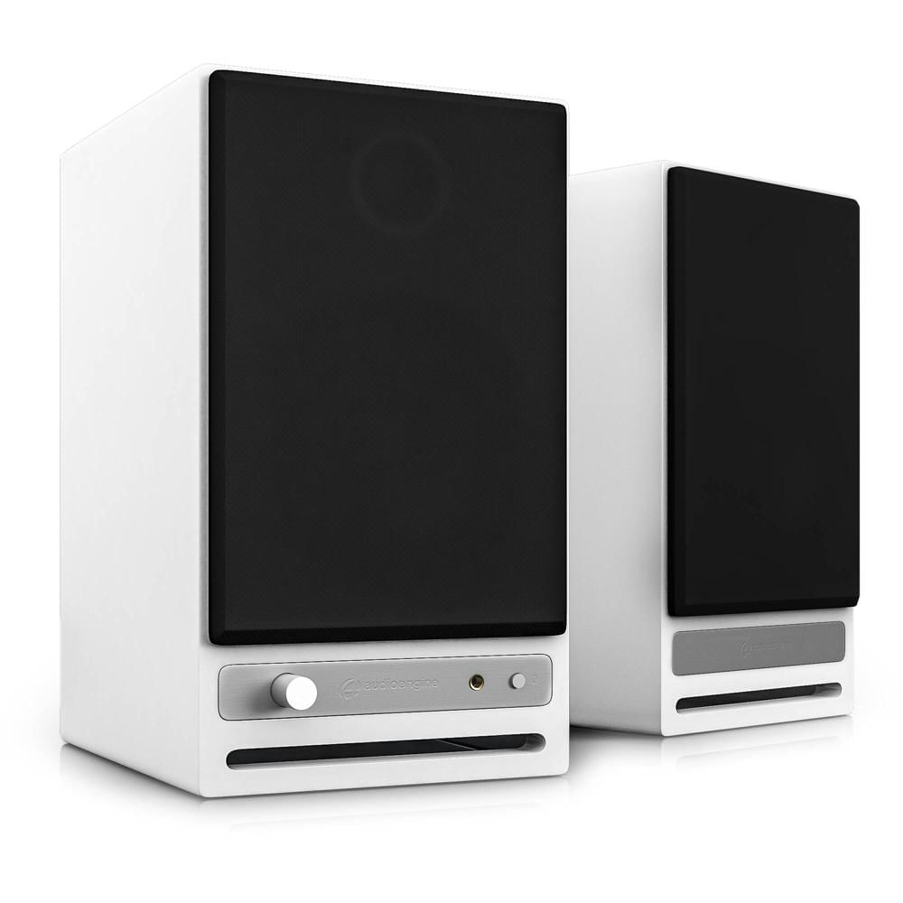 Audioengine HD4 Sistema de Altavoces Bluetooth v2 - Hi-Gloss Piano White, 60W RMS, Bluetoo