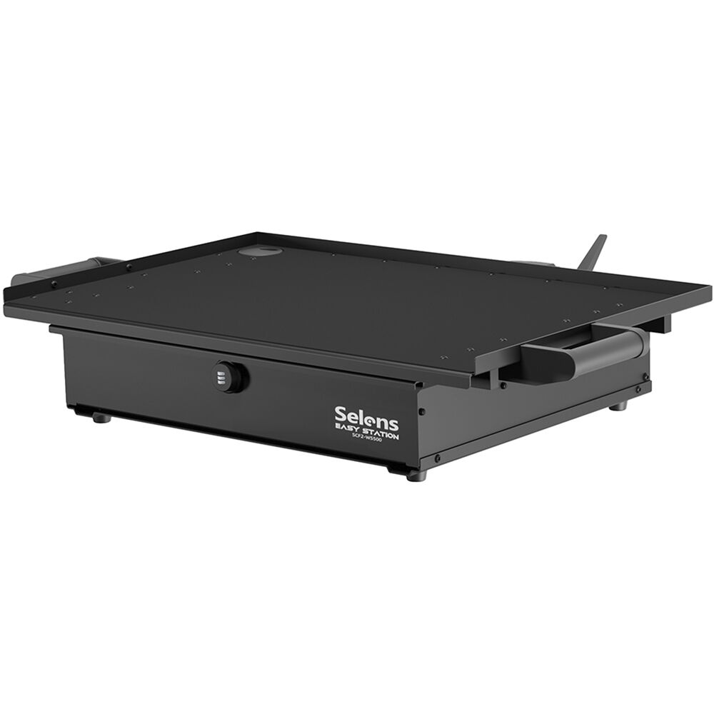 Selens SCF2-WS500 Plataforma de Trabajo con Cajón Cerrado y Doble Super Clamp