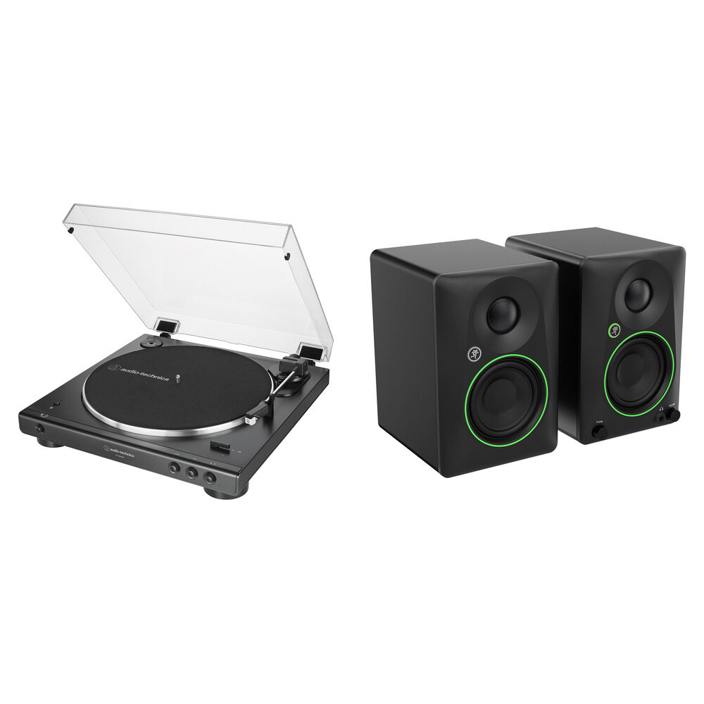 Audio-Technica AT-LP60XBT Tocadiscos Bluetooth + Mackie CR3.5BT Monitores de Estudio 3.5""