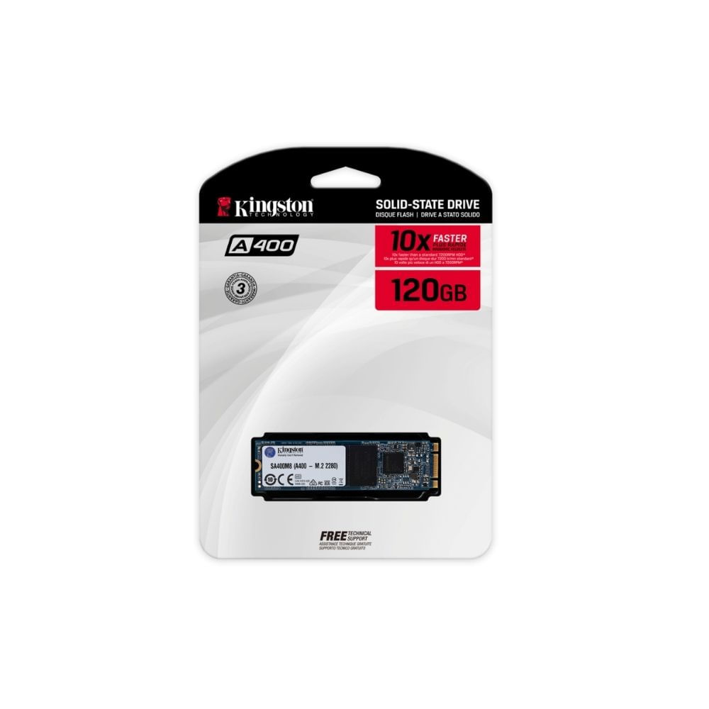 Unidad en Estado Sólido Kingston A400 120GB M.2 2280 SATA