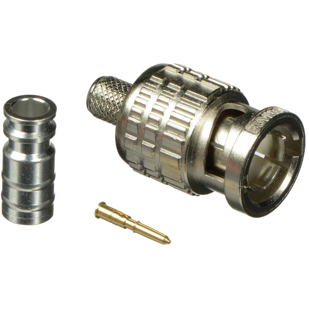 Canare Conector BNC Macho 3.0 GHz para Cable L-2.5CHD - 100 Unidades, Pin Dorado, Cuerpo d