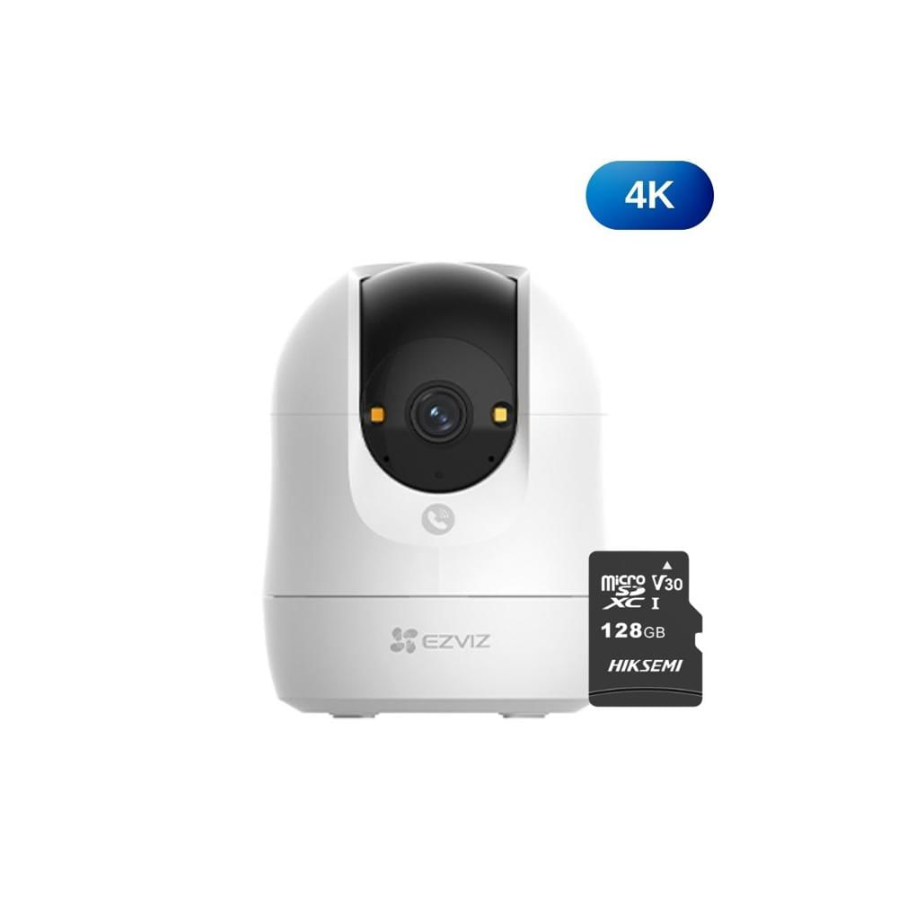 Cámara de seguridad Ezviz C6N G1 4K 8MP + Micro SD 128GB para interiores rotación 360°