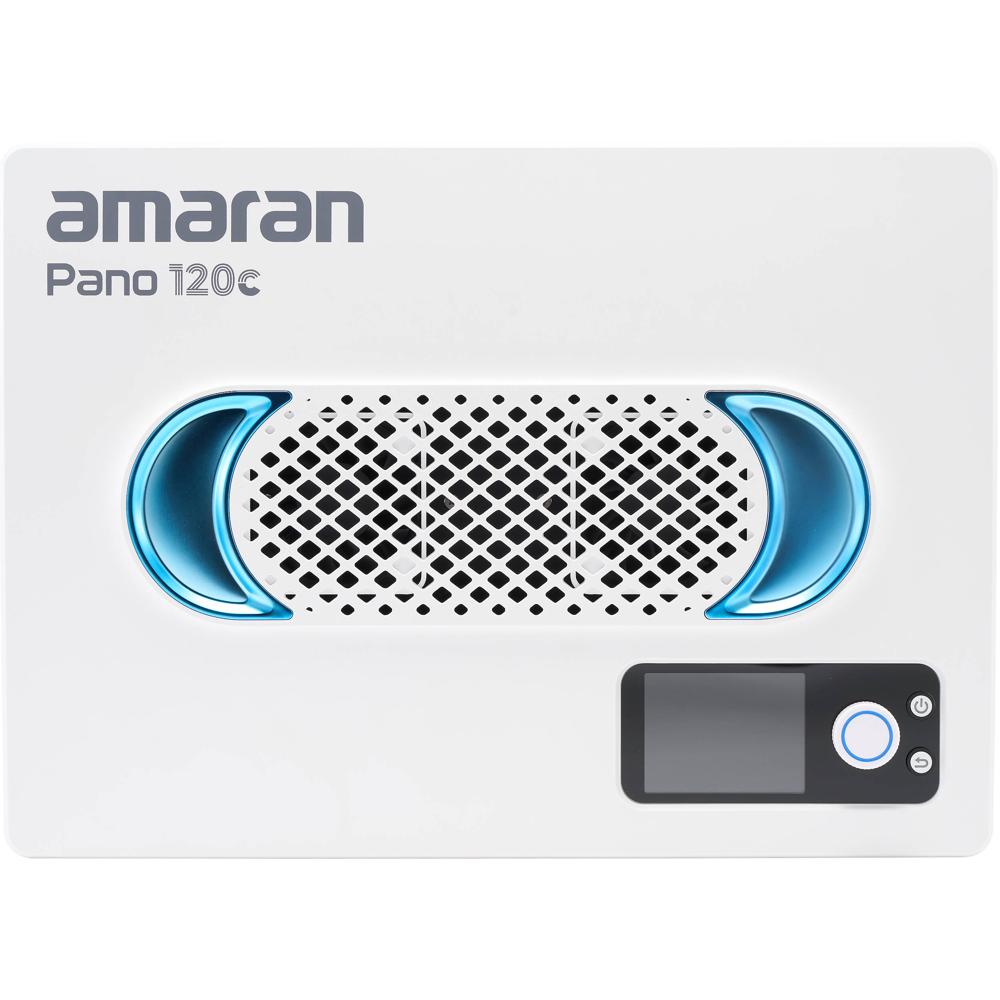 amaran Pano 120c Panel de Luz Móvil RGB COB 2300-10,000K, 13,490 Lux, Incluye Softbox y D