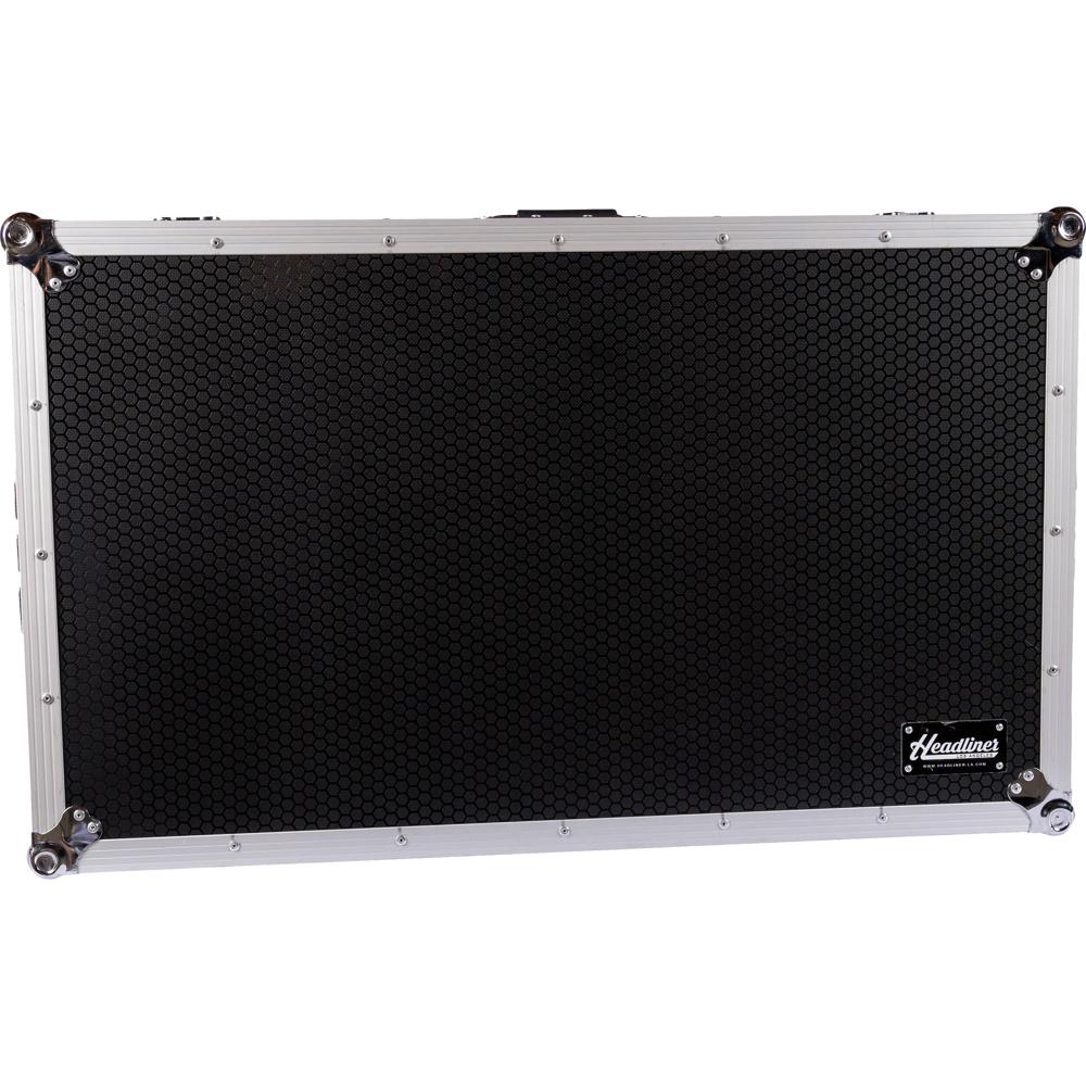 Headliner Flight Case Bajo Perfil para AlphaTheta XDJ-AZ con Ruedas - Plywood Hexagonal, E