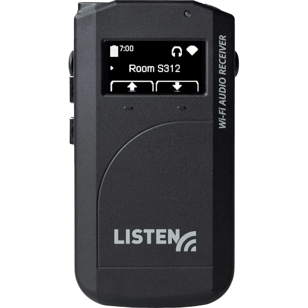 Listen Technologies LWR-1050 Receptor de Audio Wi-Fi para Escucha Asistida, Conexión 3.5m