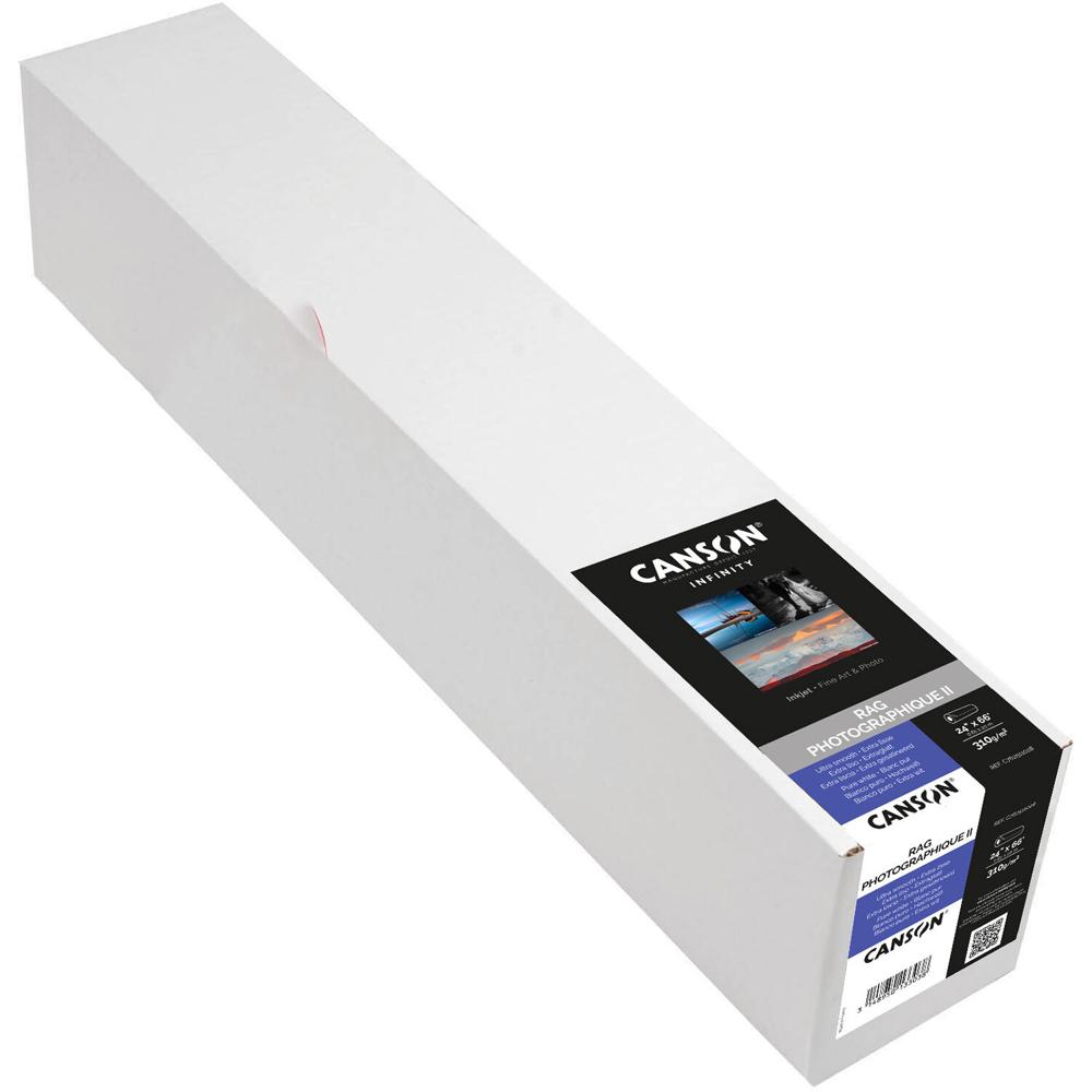 Canson Infinity Rag Photographique Paper II 24"" x 65' - Papel de Algodón 310 gsm, Acabado