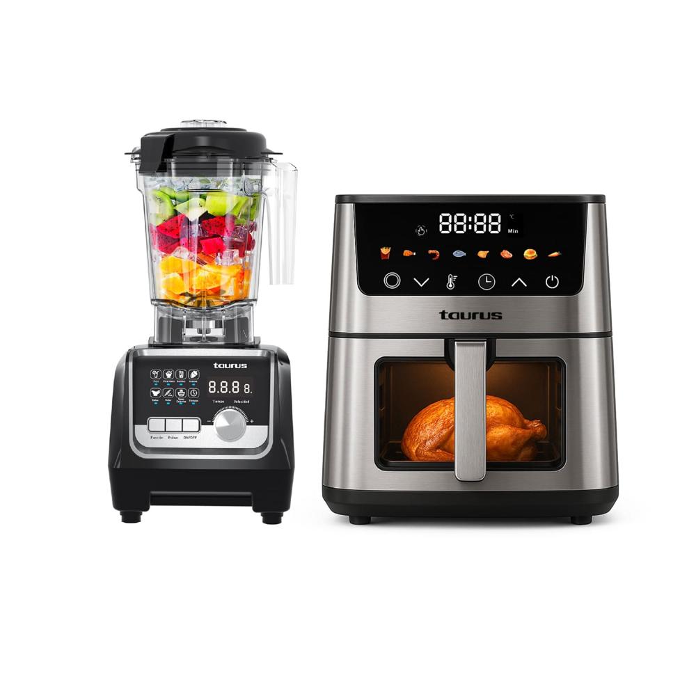 Licuadora Taurus Elite Professional + Freidora de Aire Taurus Silver Fryer II