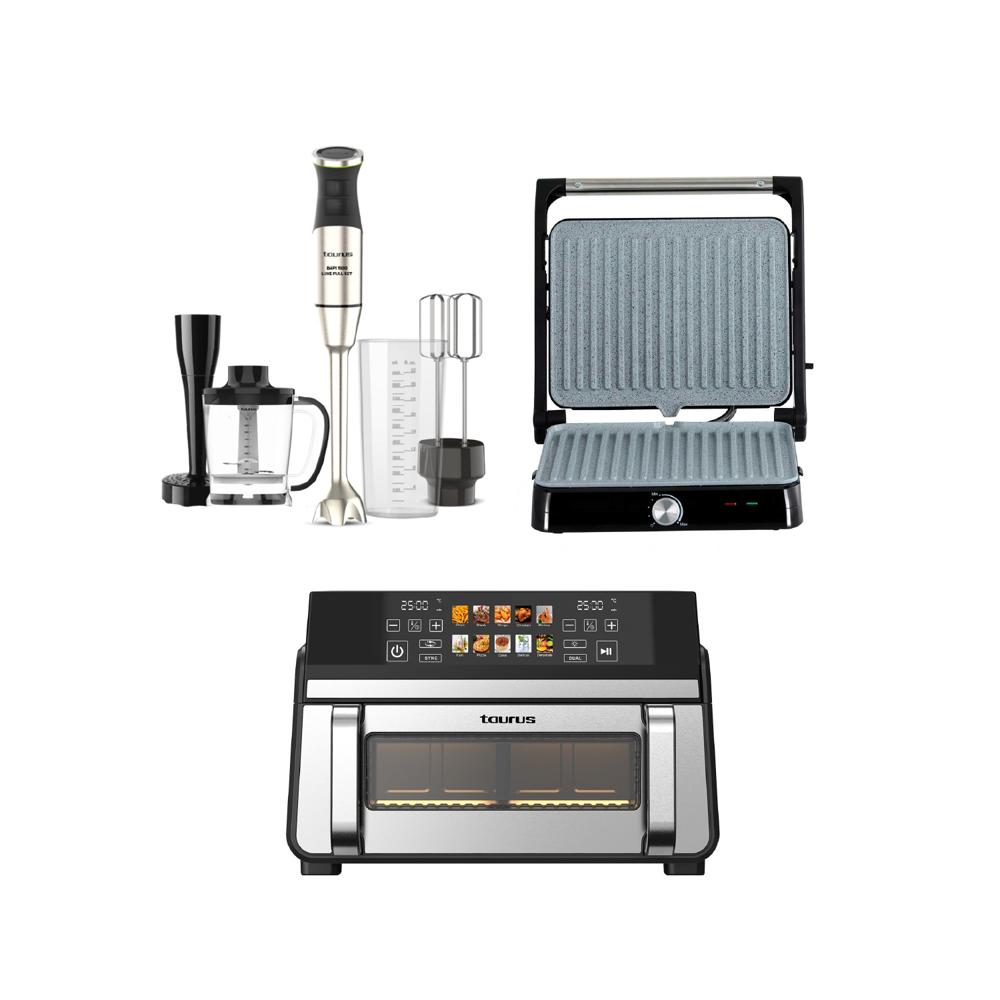 Pack Taurus: Bapi 1500 Luxe + Asteria II Grill + Double Air Fryer 11L