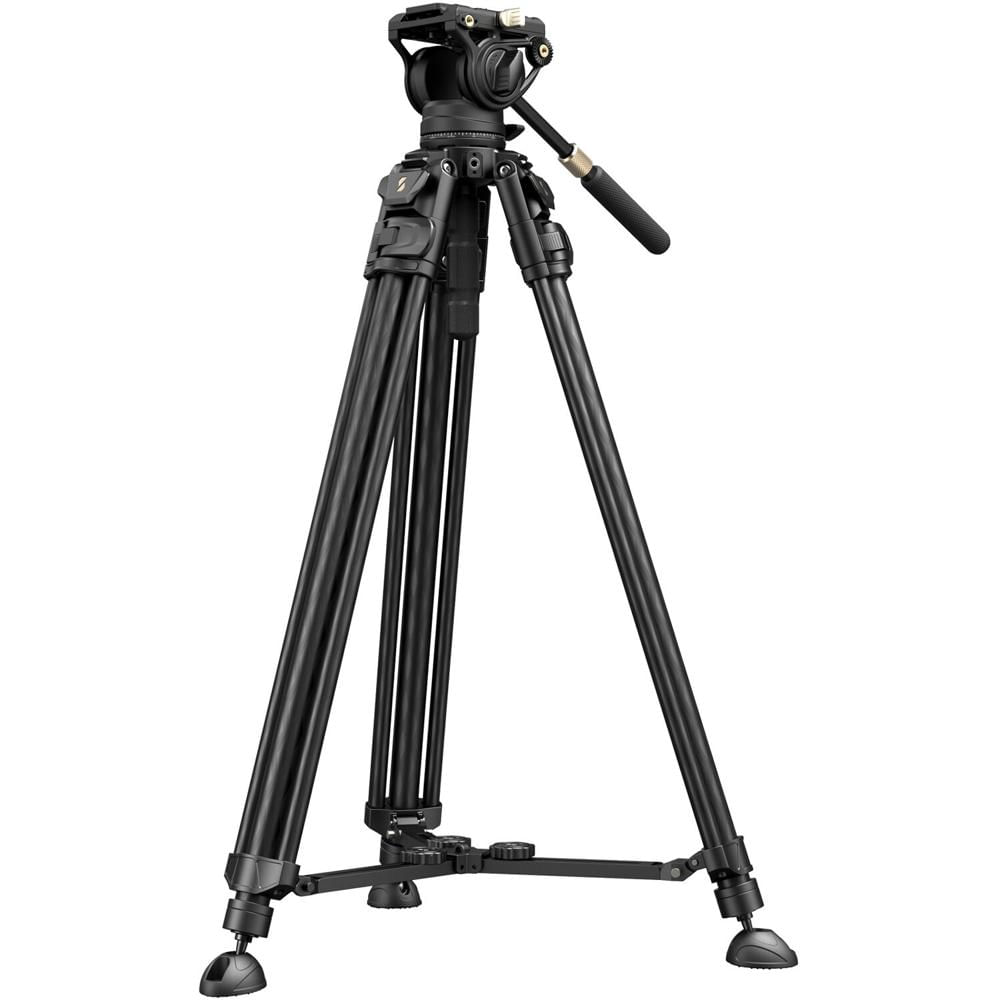 SmallRig Tripode de Video AD-50 Max de Fibra de Carbono con Cabezal Pan & Tilt, Capacidad