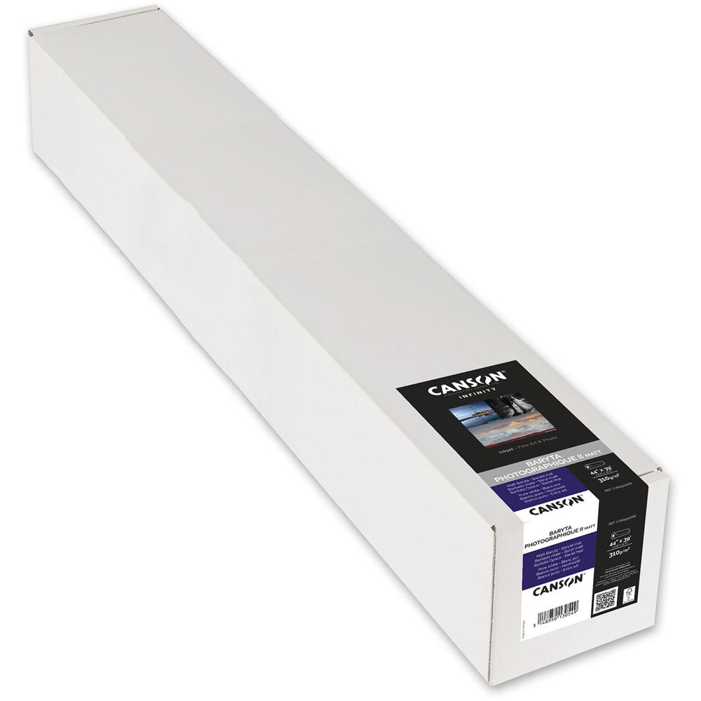 Canson Infinity Baryta Photographique II Papel Mate 44"" x 39' - 310 gsm, Resistente al Agu