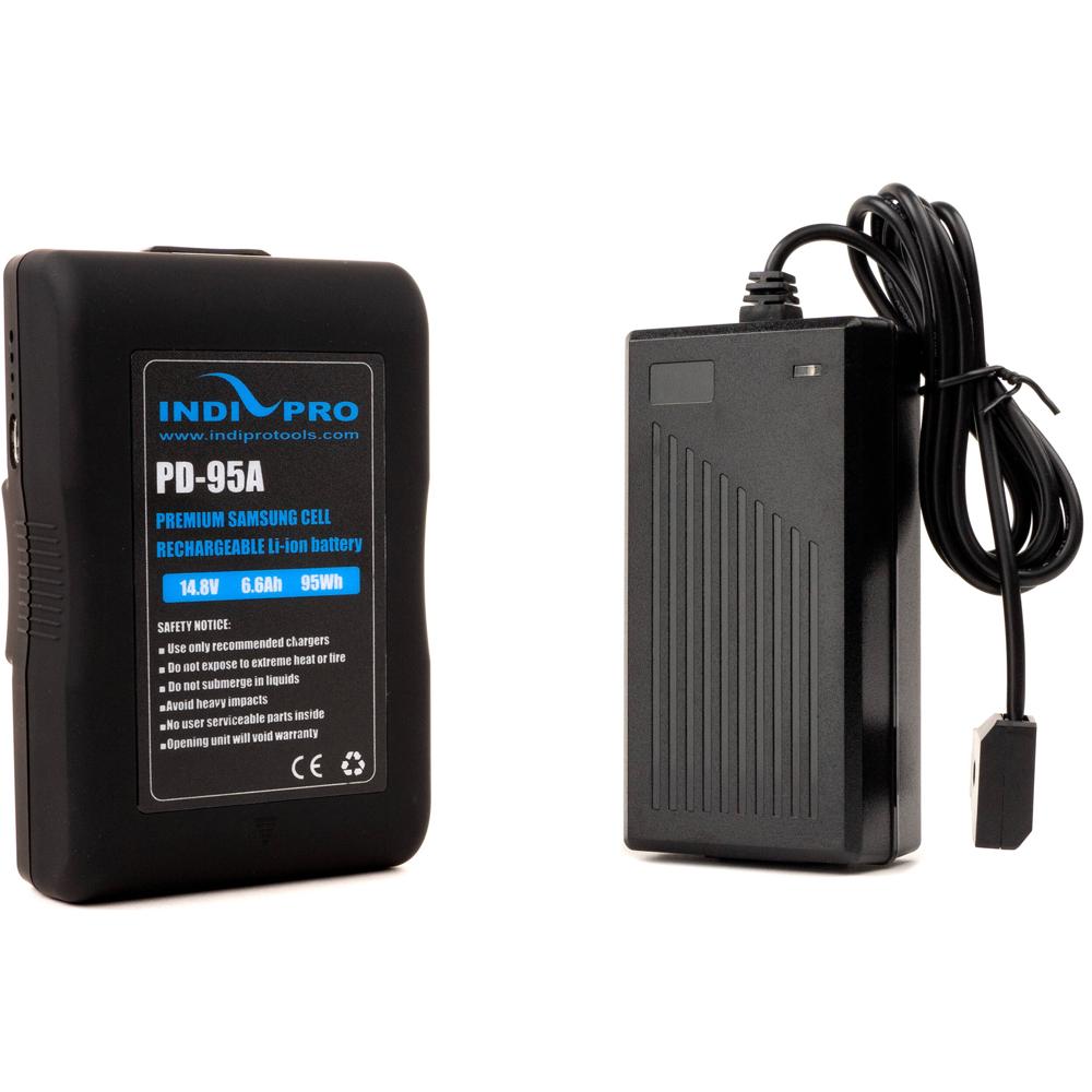 IndiPRO Tools Kit de Batería de Litio 14.8V 95Wh Gold-Mount con Cargador Pro