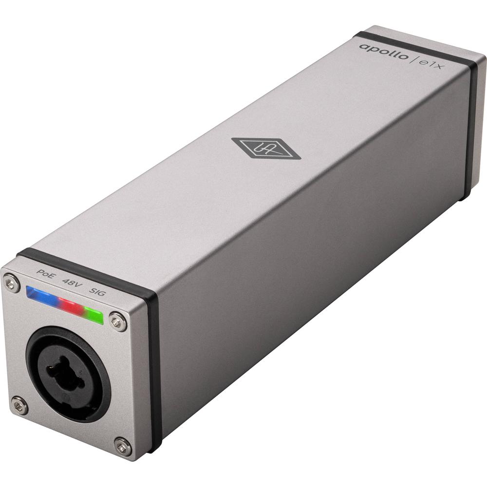 Universal Audio Apollo e1x Preamp Unison Dante con PoE, 10-65 dB de Ganancia, 120 dB de Ra