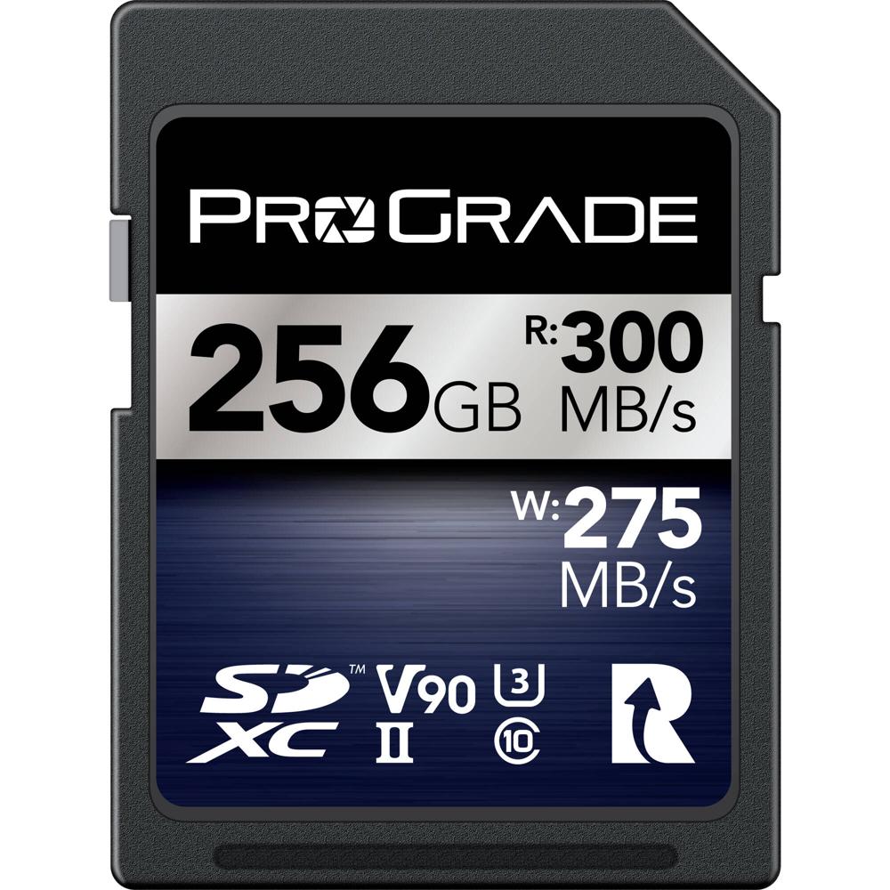 ProGrade Digital Tarjeta de Memoria 256GB UHS-II SDXC Iridium - Velocidad de Lectura 300 M