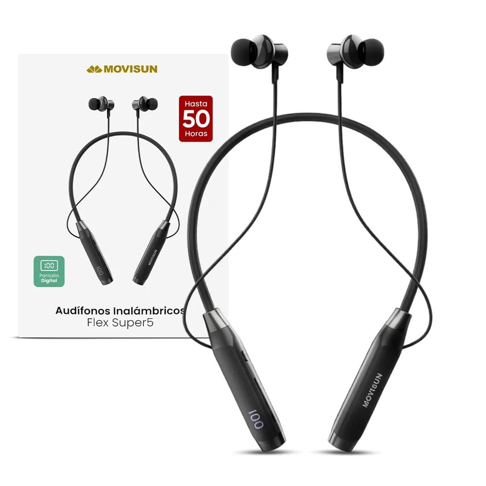 Audífonos de Collar Bluetooth Movisun Flex Super 5