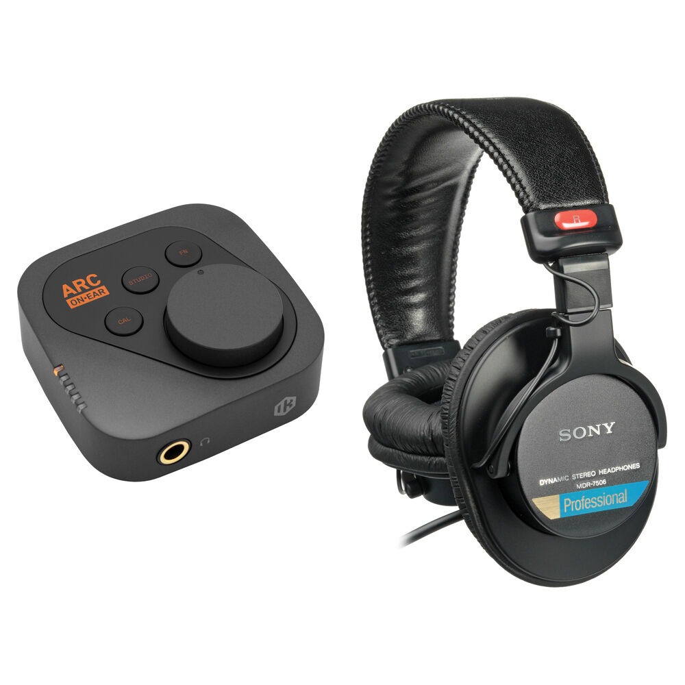 IK Multimedia ARC ON•EAR Amplificador de Auriculares y DAC con Auriculares MDR-7506