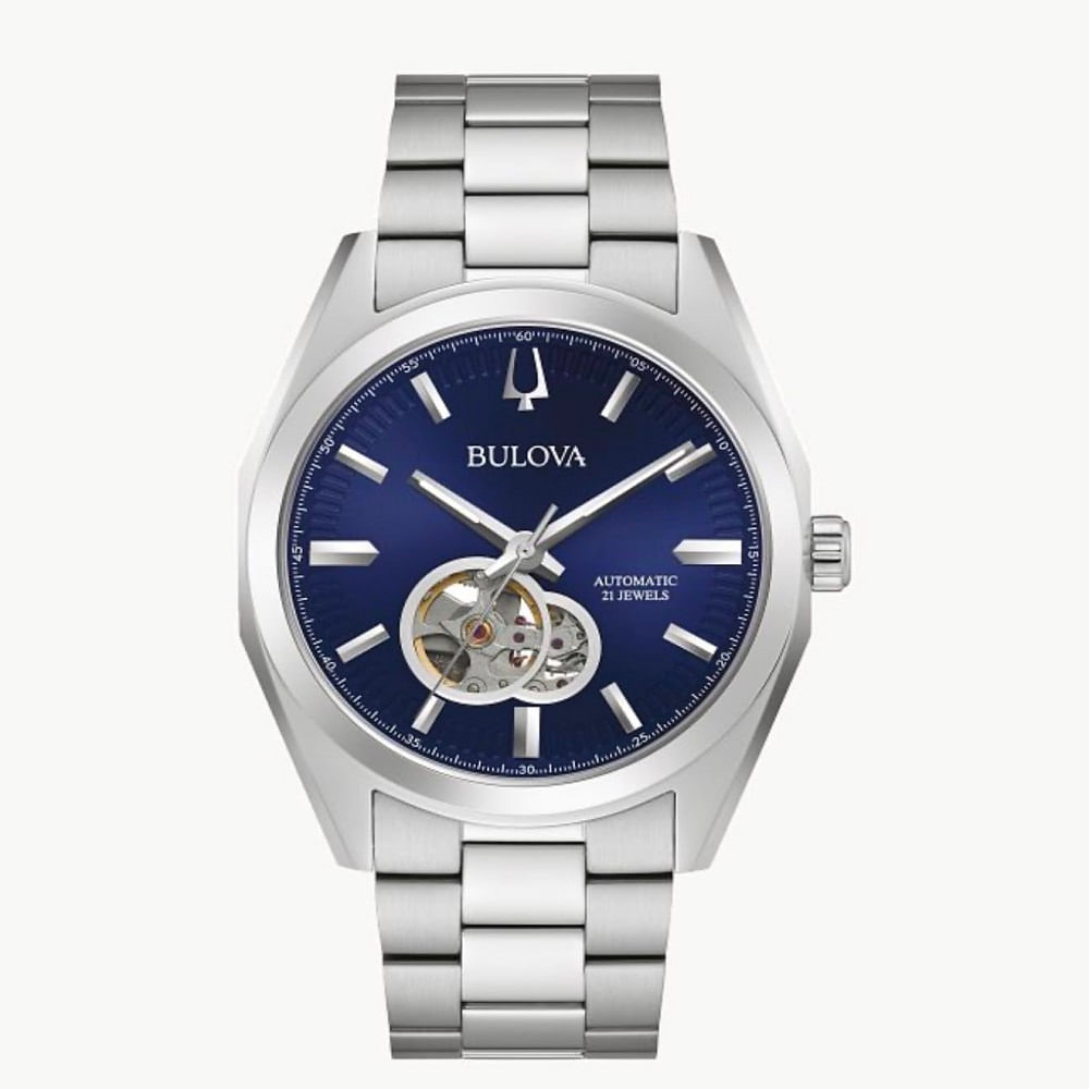 RELOJ BULOVA SURVEYOR AUTOMATICO ESFERA AZUL