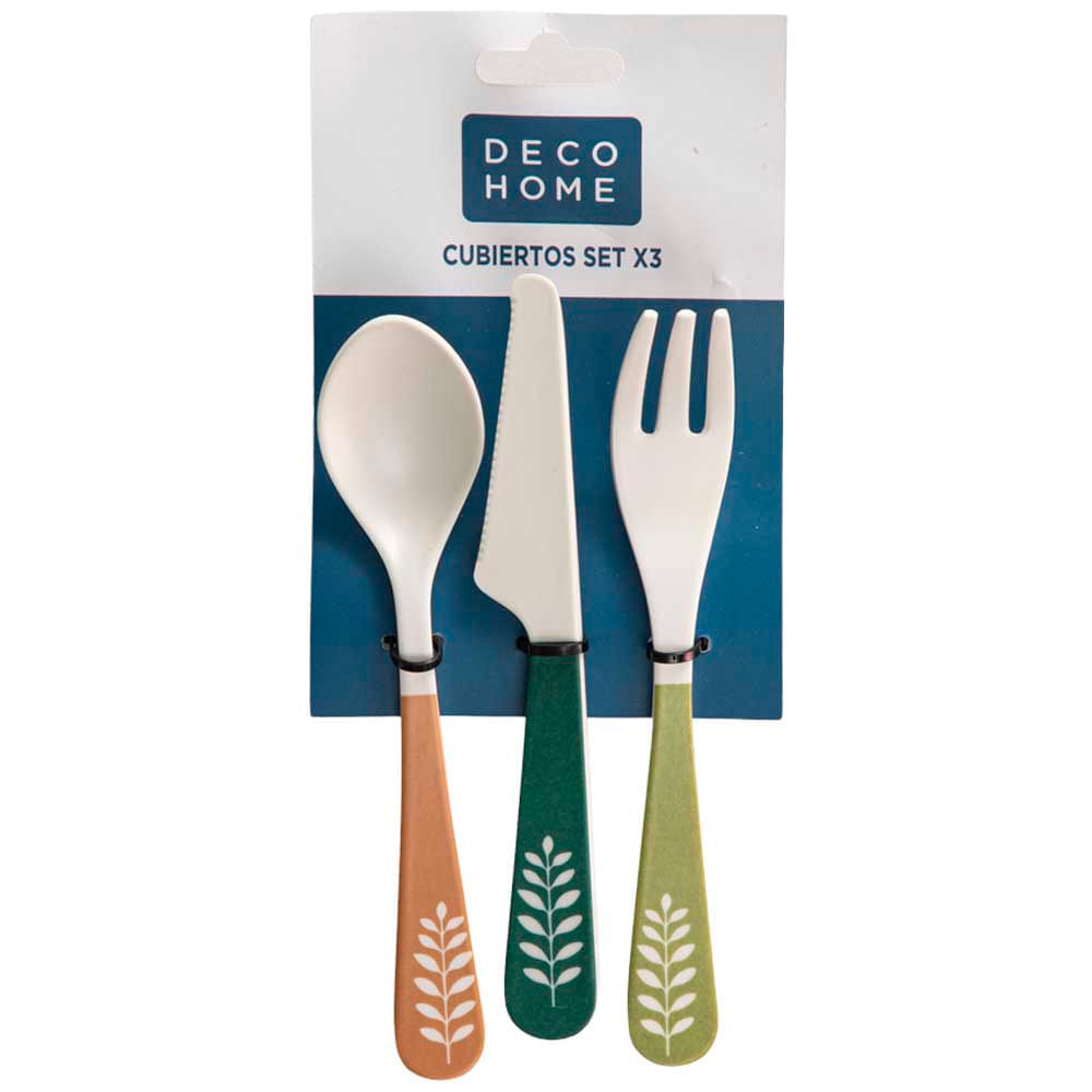 Set X3 Cubiertos DECO HOME Bouquet