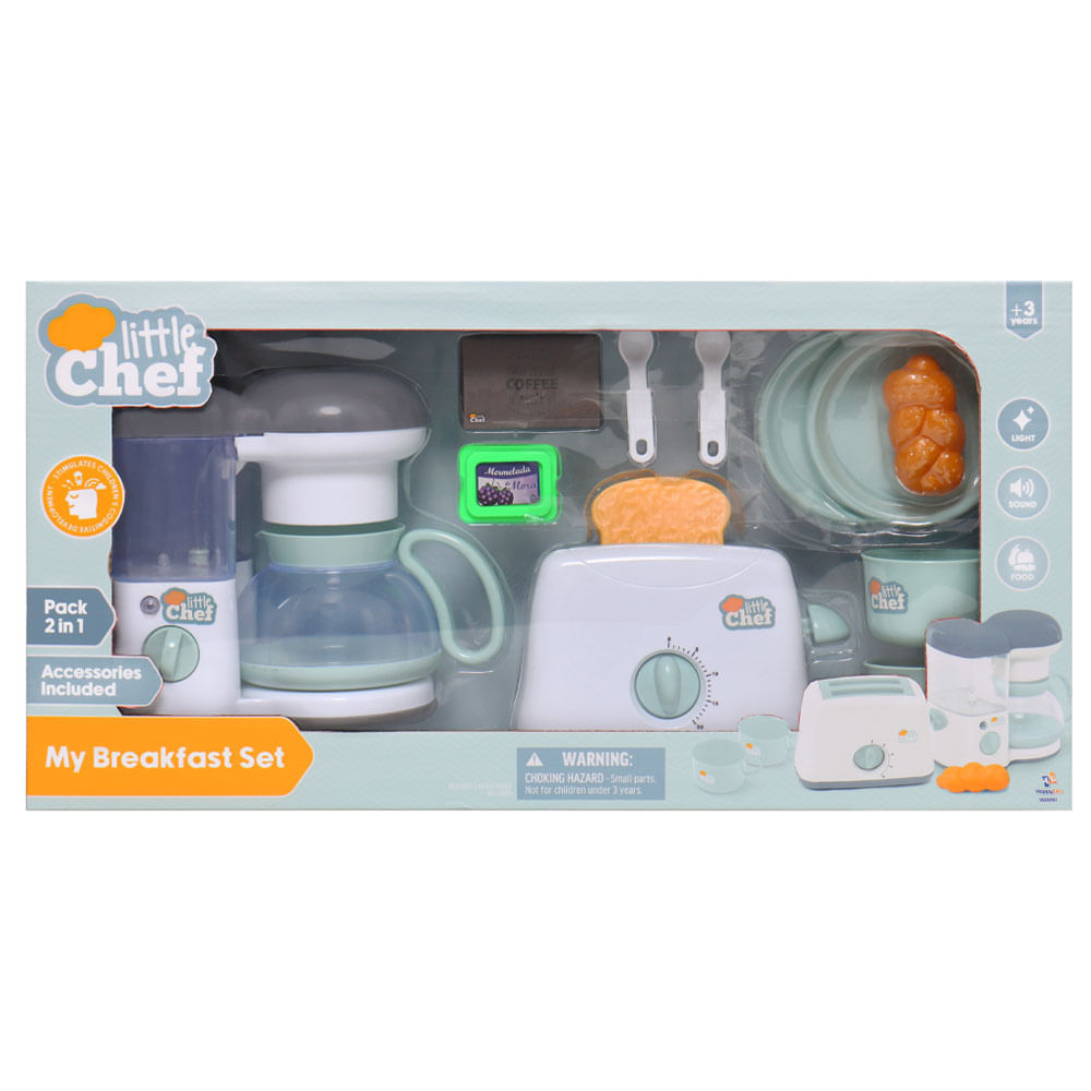 Set Café y Tostadora Colección LITTLE CHEF x1 unidad