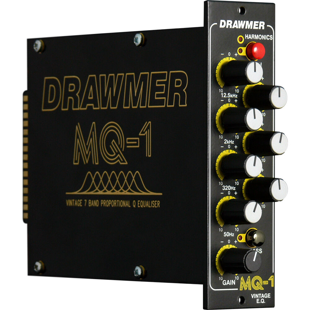 Drawmer MQ-1 Ecualizador Vintage de 7 Bandas para 500 Series con Función Crush