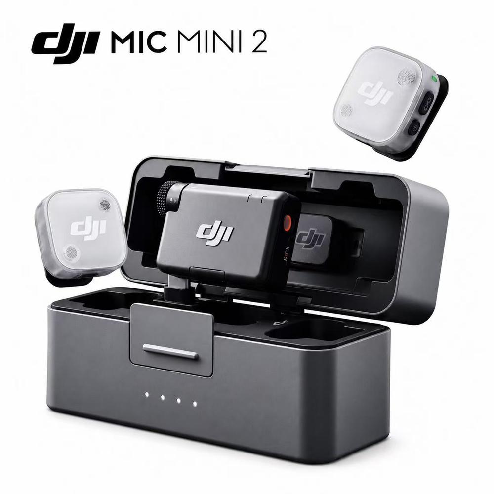Mic  Mini 2 Combo 2TX 1RX  Estuche de Carga Microfono Inalambrico