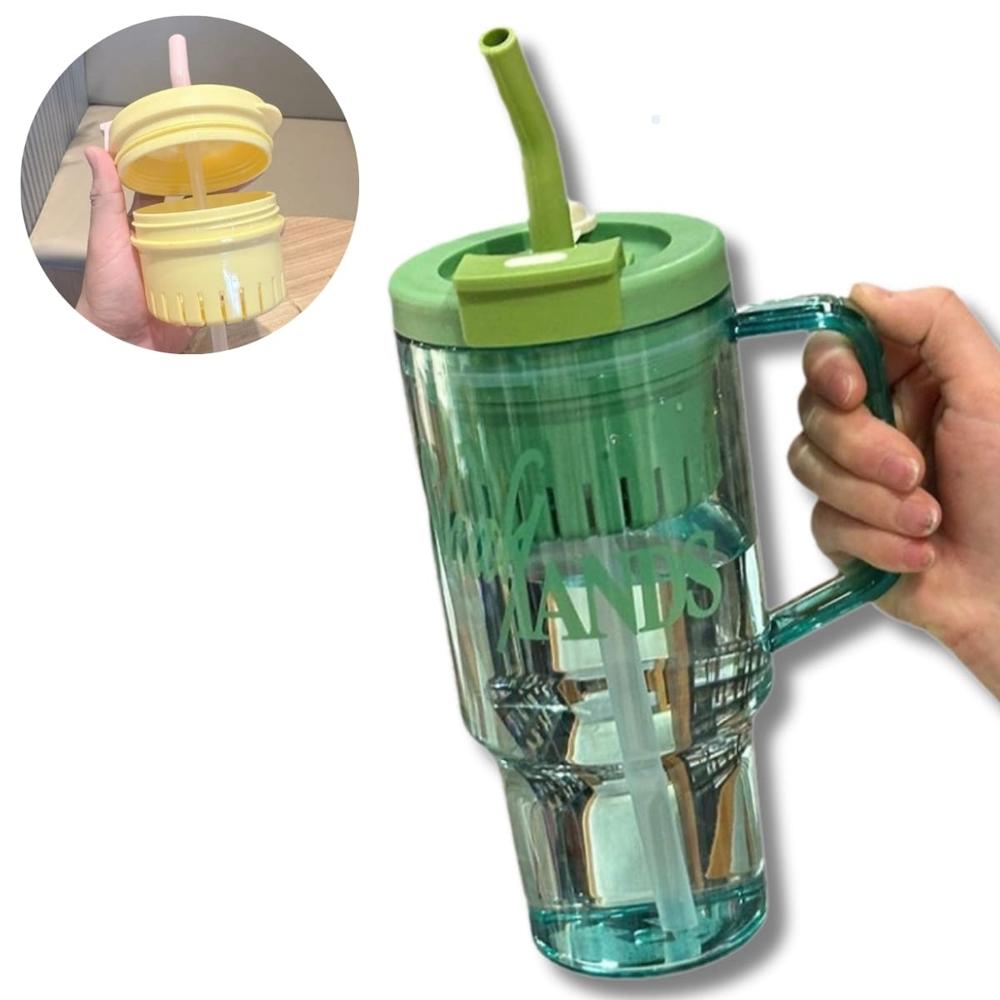 Tomatodo Portátil Modelo Shake Hands de 1200 ml  Verde Transparente  720VT08