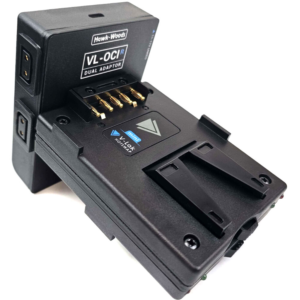 Hawk-Woods Mini V-Lok VL-OCIR Adaptador Hot-Swap con 4 D-Tap y 1 USB-C