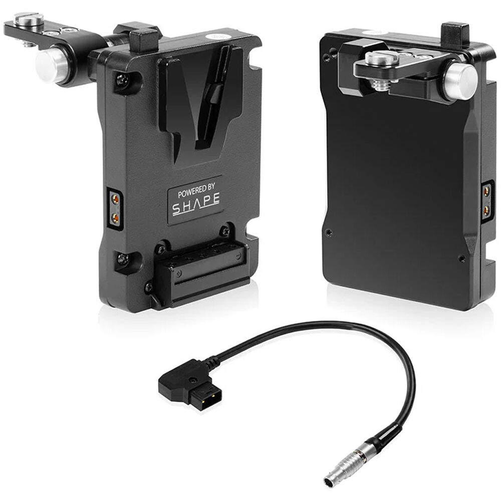 SHAPE Placa de Batería Pivotante para Blackmagic Design PYXIS 6K (V-Mount) - D-Tap, Ajust