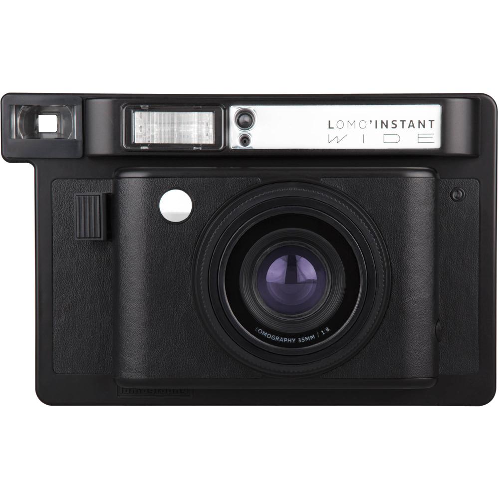 Lomography Lomo'Instant Wide Cámara Instantánea Negra - Lente de 90mm, Apertura f/8 a f/